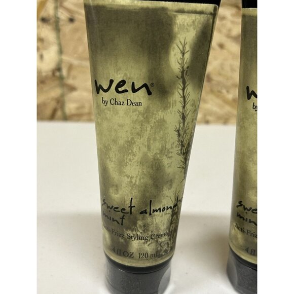 WEN by Chaz Dean Sweet Almond Mint Anti-Frizz Styling Creme 4oz SEALED New X2 - Picture 4 of 4